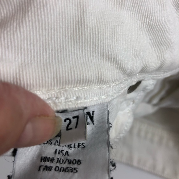 Hudson Collin Flap Skinny Stretch Jean in White 27 - Picture 4 of 8